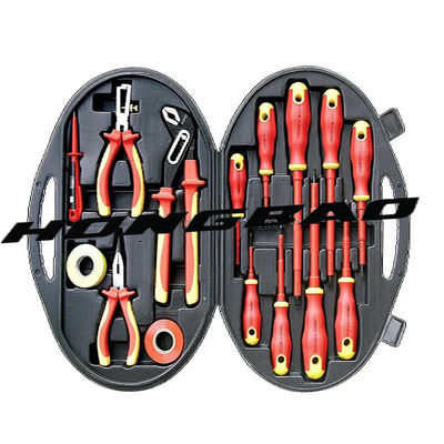 15 PCS Pack Alat VDE Se Kit AC Tester Terisolasi Pita Stiker Obeng Toolstation 1000V