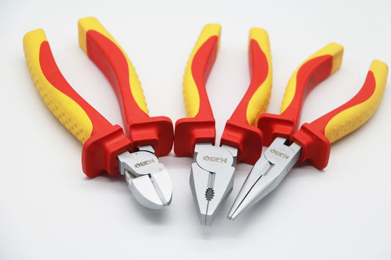 Set Plier Vde 1000v Dan Tang Kombinasi Pemotong Alat Tangan Terisolasi Obeng