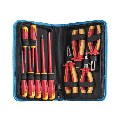 15 PCS Pack Alat VDE Se Kit AC Tester Terisolasi Pita Stiker Obeng Toolstation 1000V