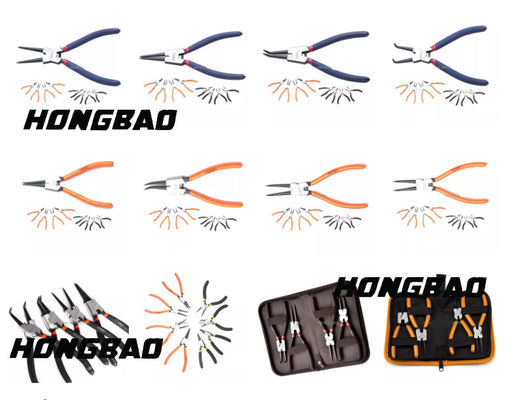 6 7&quot; 8&quot; Tang Snap Ring Lurus Lingkaran Penahan Internal Eksternal