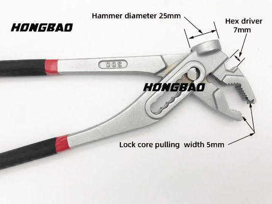 Tang Pompa Air Insulated 2 In 1 12 Inch Plumper Tools Pipe Wrench Hammer Head