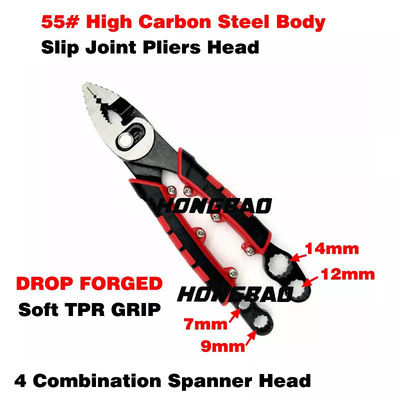 4 &quot;9-1/2 4 1/2 inci slip joint tang hidung panjang Kombinasi Spanner Wrench Tip handle