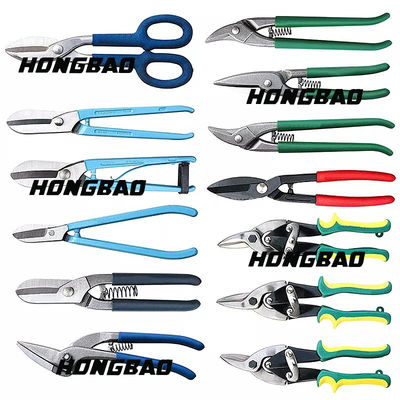 9 &quot;10&quot; Aviation Tin Snips Set 250mm 3-Piece Aviation Shears Shear Short Head Cutter