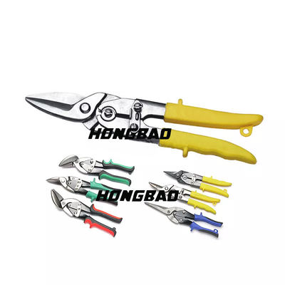 9 &quot;10&quot; Aviation Tin Snips Set 250mm 3-Piece Aviation Shears Shear Short Head Cutter