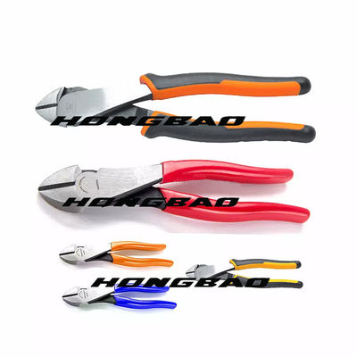 200mm 160mm 6 Inci 8 Inci 7 &quot;Pemotong Sisi Terisolasi Tugas Berat Tang Diagonal 60 # Baja CRV