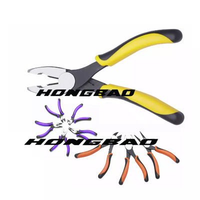 Dirancang Khusus Hemat Energi Bent Handle 6/8&quot; Linesman Tang Kombinasi Nipper Cutter Tang Kombinasi Tang