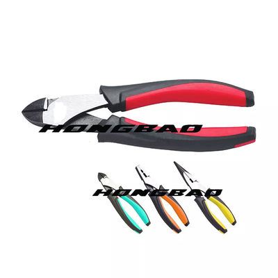 Tang Hidung Panjang Tugas Berat 5/7 &quot;Untuk Pemotongan Pembuatan Perhiasan Insulated 66# Kuat