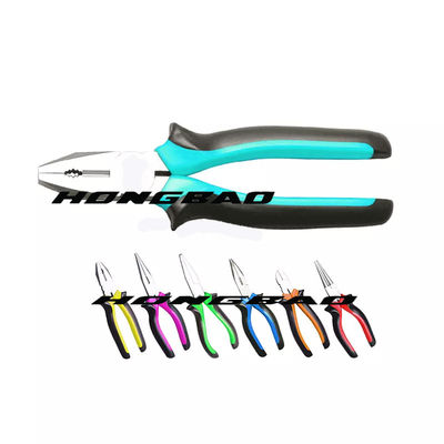 Long Nose Electrician Insulated Combination Plier Drop Forged Soft Handle 6&quot; 7&quot; 8&quot; European