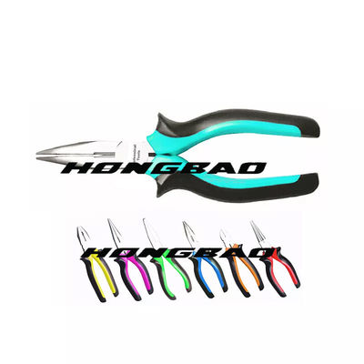 Long Nose Electrician Insulated Combination Plier Drop Forged Soft Handle 6&quot; 7&quot; 8&quot; European