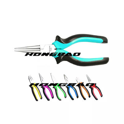 Long Nose Electrician Insulated Combination Plier Drop Forged Soft Handle 6&quot; 7&quot; 8&quot; European