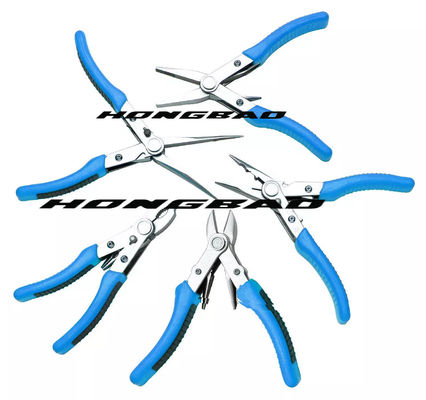Long Nose Insulated Combination Pliers Vde 1000v 2 In 1 7&quot; 8&quot; Double Head Exchange Rotating Changeable
