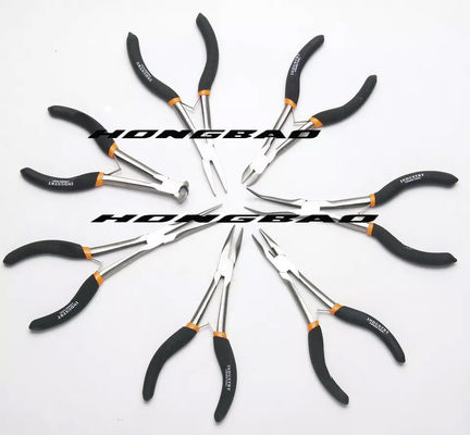 45 # Baja Karbon Pegangan Dicelupkan 6 &quot;8&quot; Tinggi Tidak Standar Bahu American Type Bent Nose Tang Kombinasi Diagonal