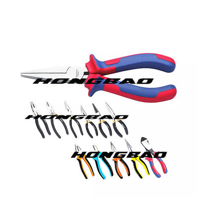 7 &quot;8&quot; Tang Hidung Panjang Presisi 200mm 170mm 160mm Pemotong Sisi Lurus Stripping Crimp Soft Handle