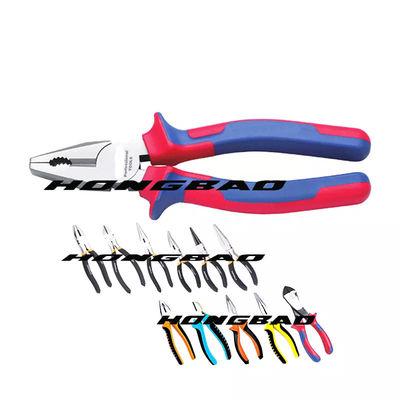 7 &quot;8&quot; Tang Hidung Panjang Presisi 200mm 170mm 160mm Pemotong Sisi Lurus Stripping Crimp Soft Handle