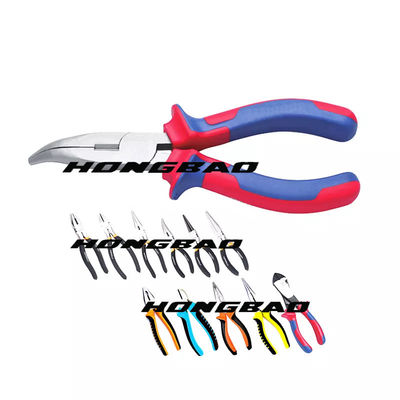 7 &quot;8&quot; Tang Hidung Panjang Presisi 200mm 170mm 160mm Pemotong Sisi Lurus Stripping Crimp Soft Handle