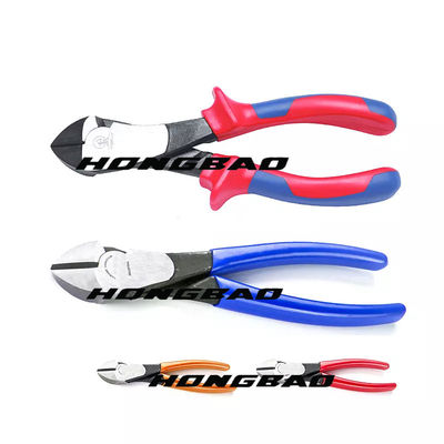 200mm 160mm 6 Inci 8 Inci 7 &quot;Pemotong Sisi Terisolasi Tugas Berat Tang Diagonal 60 # Baja CRV
