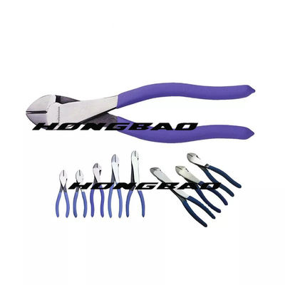7&quot; 7.5&quot; 4&quot; Tang Pemotong Diagonal Insulated CRV Alloy Steel Fat Big Head Bent Body