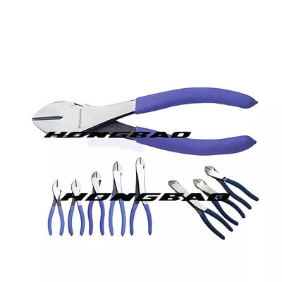7&quot; 7.5&quot; 4&quot; Tang Pemotong Diagonal Insulated CRV Alloy Steel Fat Big Head Bent Body