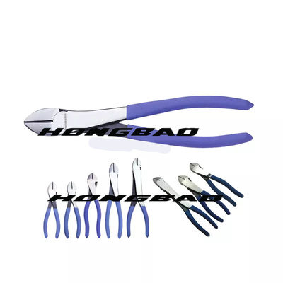 Tang Hidung Bengkok Panjang 200mm Untuk Membuat Perhiasan Memancing Pemotong Diagonal 10 &quot;6 Inch