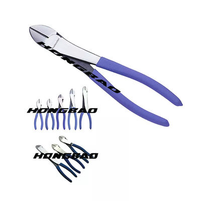 Tang Hidung Bengkok Panjang 200mm Untuk Membuat Perhiasan Memancing Pemotong Diagonal 10 &quot;6 Inch