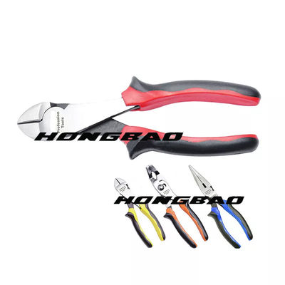 7.5&quot; Angled Diagonal Cutters Side Cutting Tang Bekerja Di Ruang Terbatas Terbatas