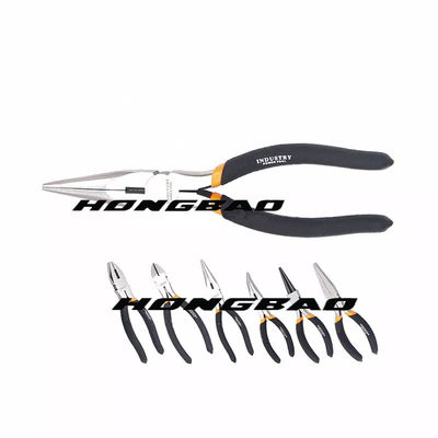 11 &quot;160mm 170mm 200mm Tang Hidung Panjang 6 Inch 8 Inch Lurus Klip Tengah Jangkauan Panjang