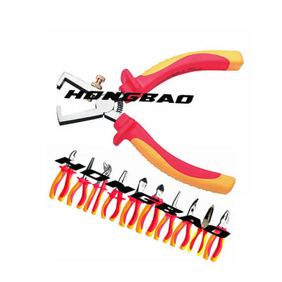 8 &quot;200mm 1000V VDE Tangan Alat Set Isolasi Pengupasan Tang Kabel Tang Crimping