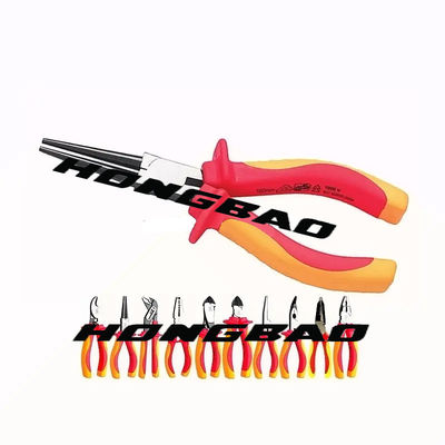 6 &quot;VDE Hand Tools Insulated Long Round Nose Pliers 1000 Volt Insulated Tools