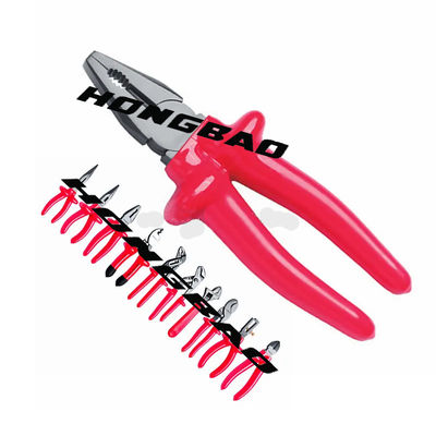6 7 8 &quot;1000V Tegangan Terisolasi Dicelup Pegangan Plastik Pegangan Tang Kombinasi CR-V 1000V AC Listrik Cut hakim garis Plier