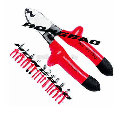 6 7 8 &quot;1000V Tegangan Terisolasi Dicelup Pegangan Plastik Pegangan Tang Kombinasi CR-V 1000V AC Listrik Cut hakim garis Plier