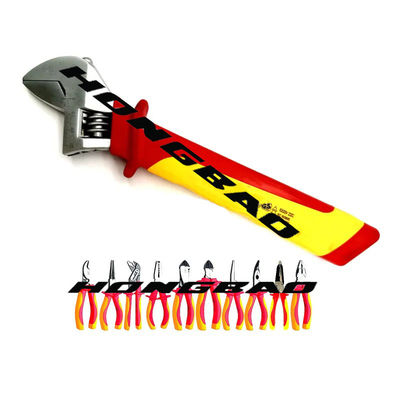 6 7 8 &quot;Kombinasi Vde Plier Set 1000V Pegangan Plastik Pegangan Tang Pemotong Listrik AC