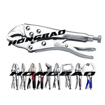 5 7 10 '' Curved Jaw Locking Pliers Dengan Wire Cutter Trigger Round Opening Clamp Press Vise Grip