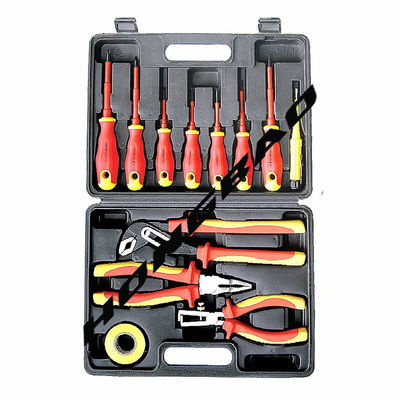 Hobo VDE Tool Set Insulated Voltage Tester Sticker Tape Obeng Listrik 12 PCS Pack