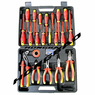 Paket 22 Pcs Nyaman Pegangan Lembut Pegangan Alat VDE 1000V Set Tang Listrik AC